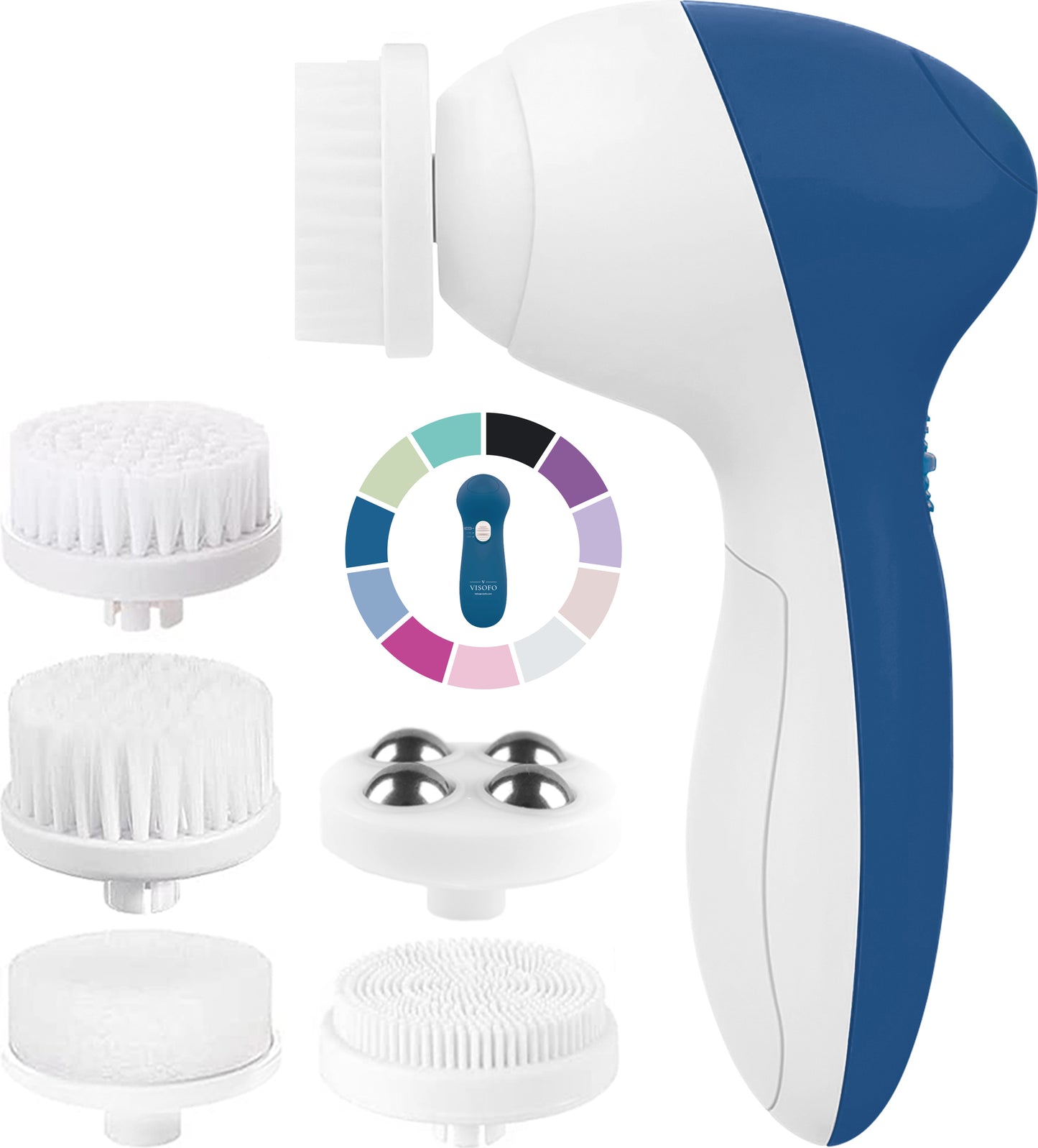 Facial brush 5 in 1,  Sapphire