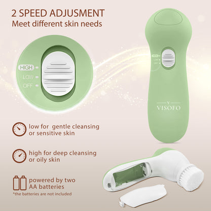 Facial brush 5 in 1 , Jade